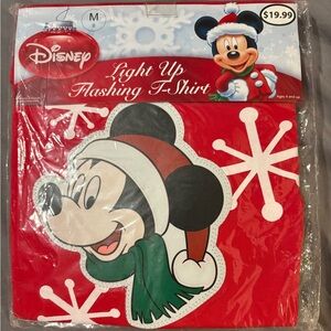 Disney Mickey Mouse Light Up T-Shirt - Red and Green